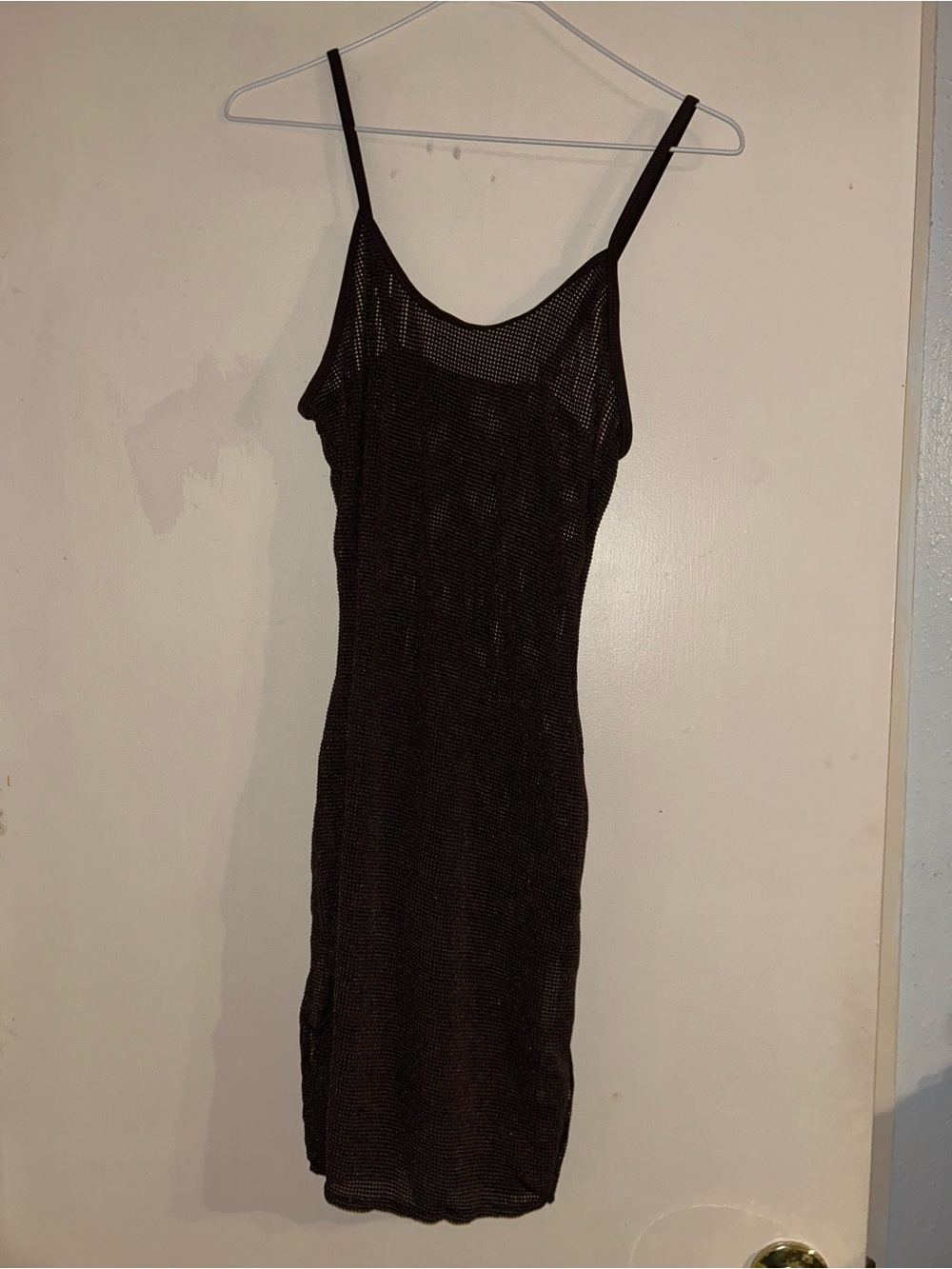 Women’s Brown Crochet/Mesh dress
